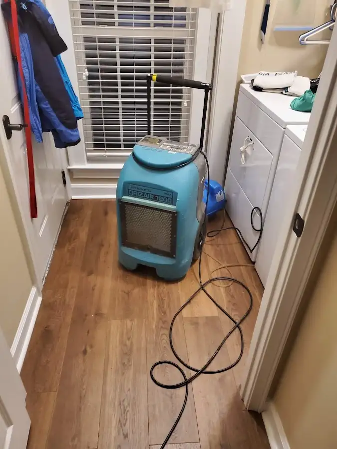 Commercial dehumidifier deployed for Flood Damage Cleanup in Farmers Branch