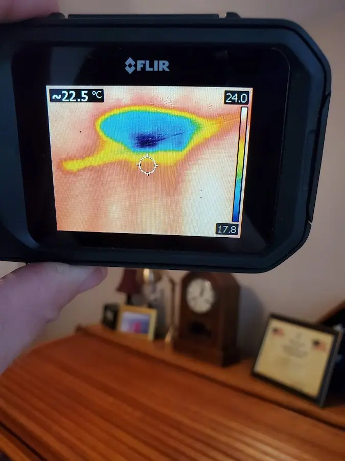 Thermal imaging inspection for water damage in Farmers Branch